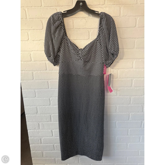Dress Party Short By Betsey Johnson In Black & White, Size: S