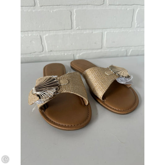 Sandals Flats By Universal Thread In Tan, Size: 6