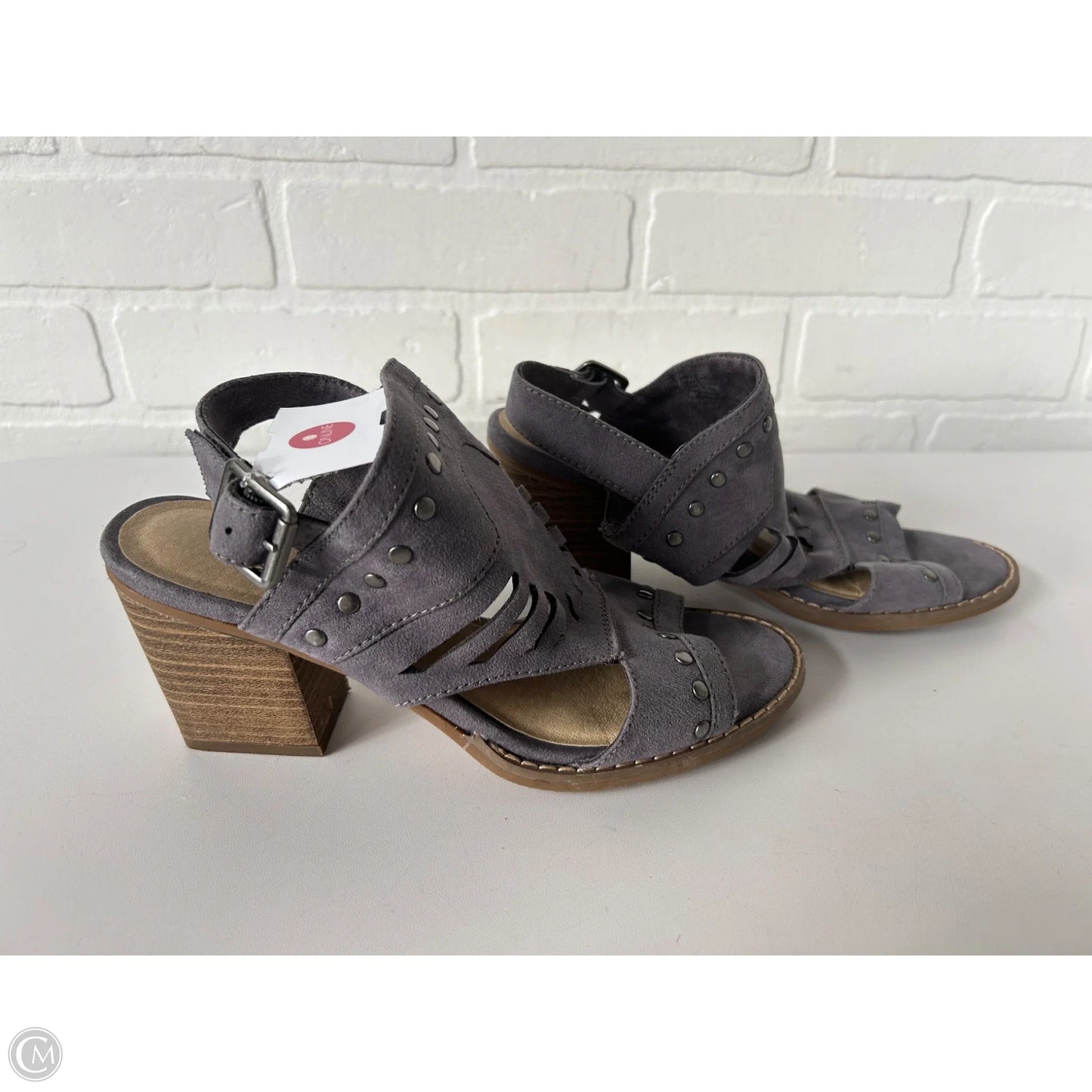 Sandals Heels Block By Sonoma In Grey, Size: 6