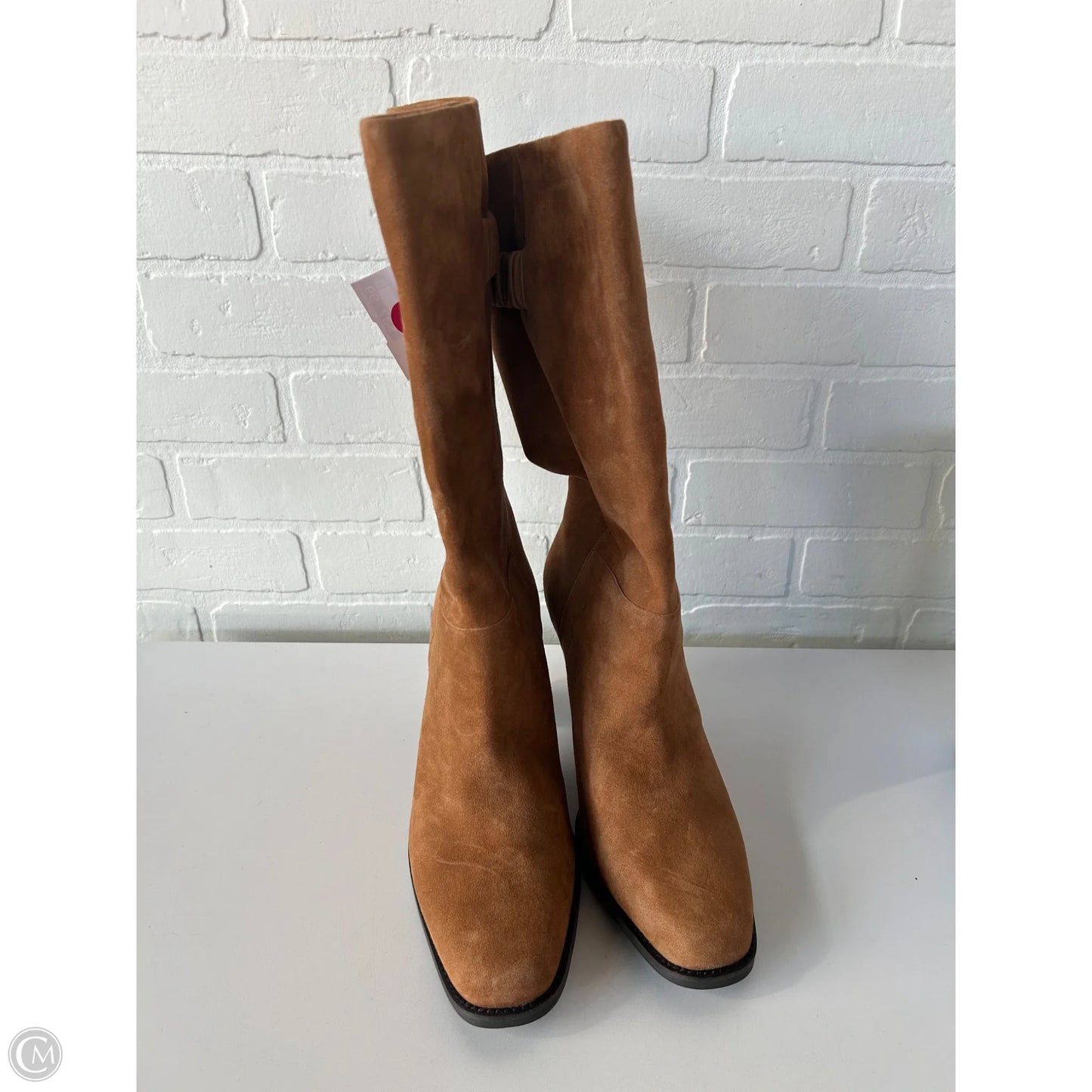 Boots Mid-calf Heels By Aerosoles In Brown, Size: 10.5
