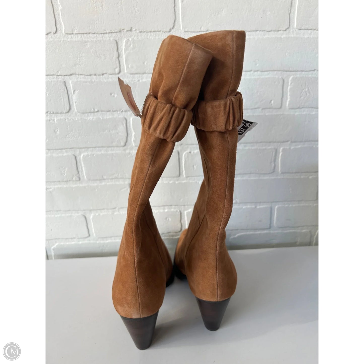 Boots Mid-calf Heels By Aerosoles In Brown, Size: 10.5