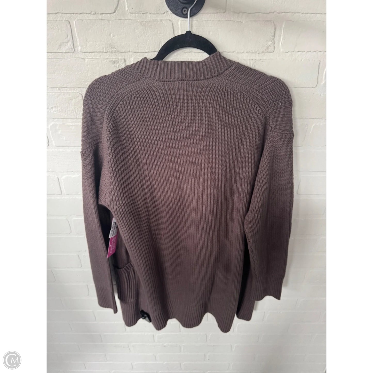 Sweater Cardigan By Clothes Mentor In Grey, Size: L
