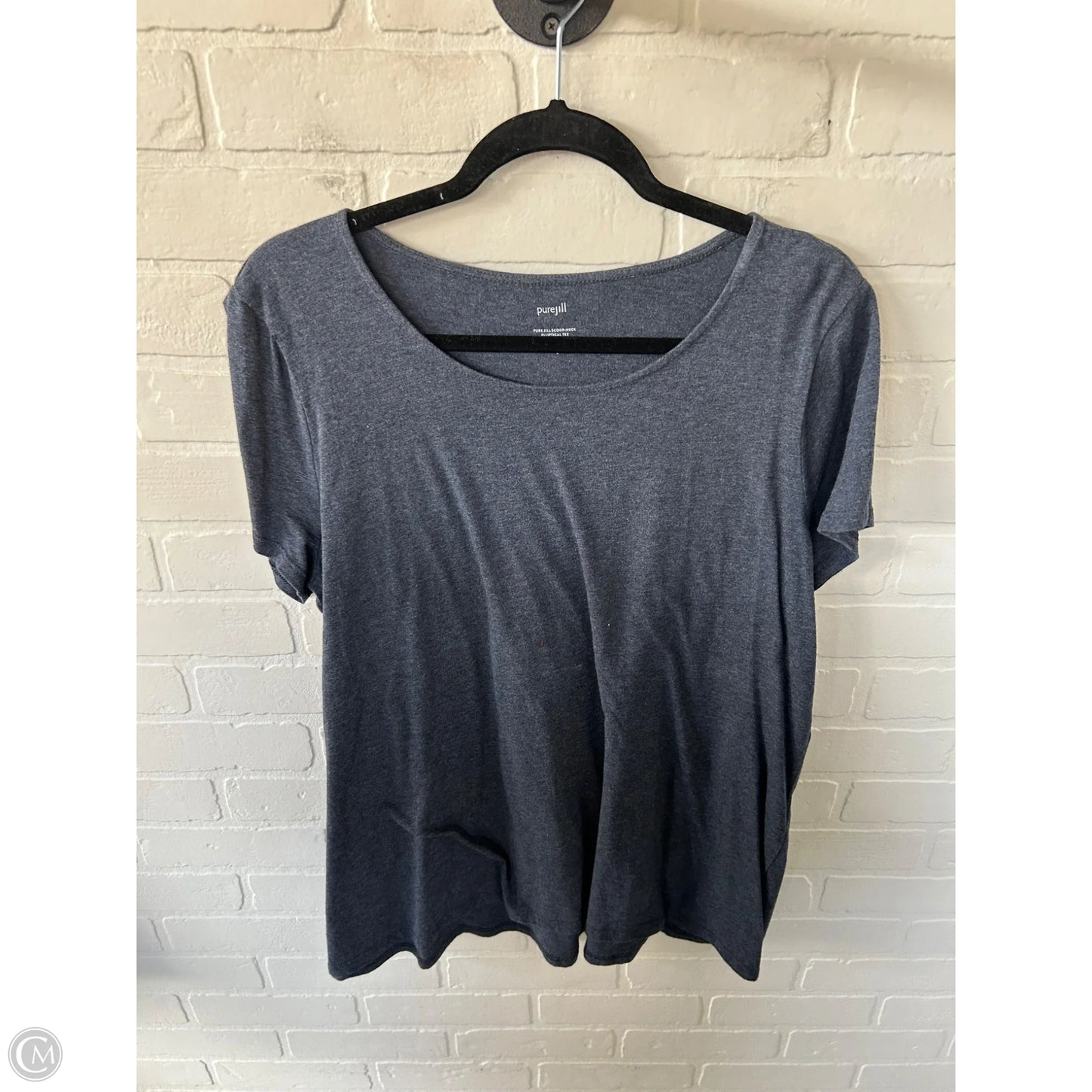 Top Short Sleeve Basic By Pure Jill In Blue, Size: L