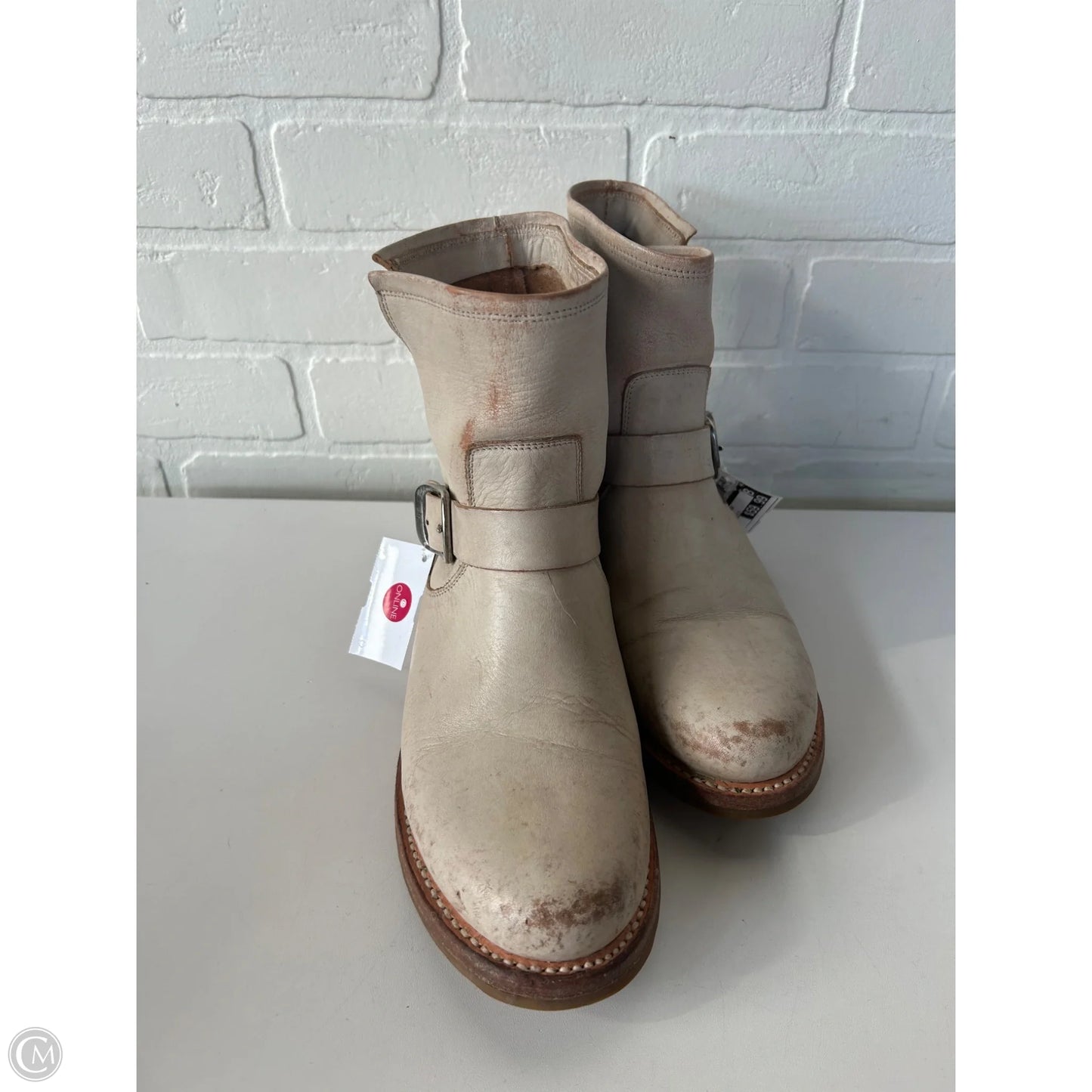 Boots Designer By Frye In Tan, Size: 9