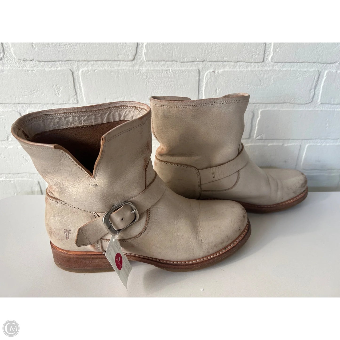 Boots Designer By Frye In Tan, Size: 9