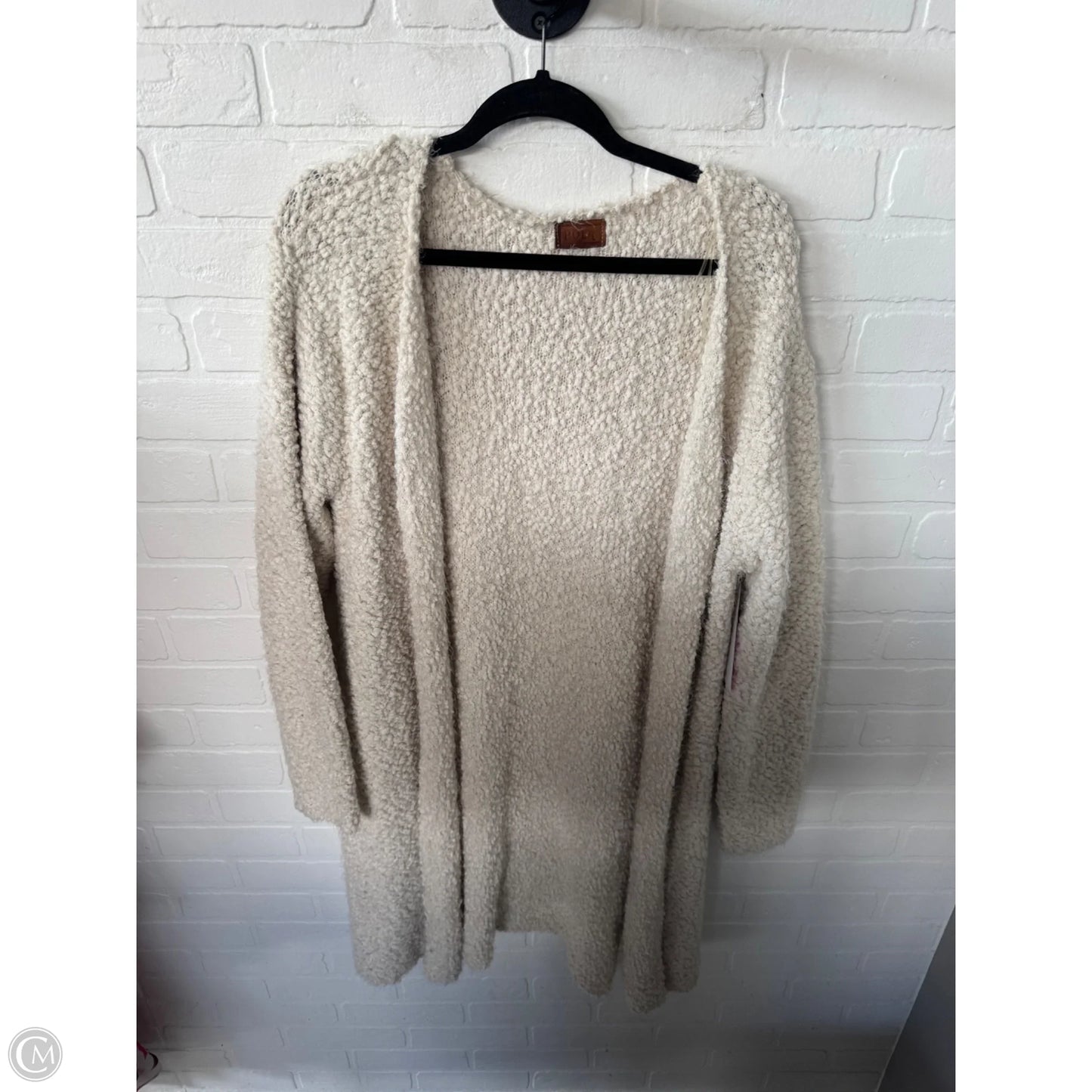 Sweater Cardigan By Pol In Cream, Size: L