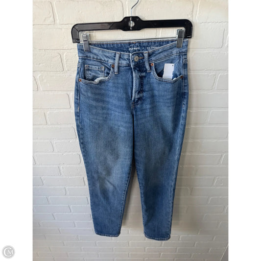 Jeans Straight By Old Navy In Blue Denim, Size: 0