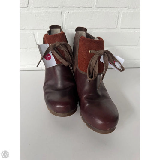 Boots Ankle Heels By Merrell In Purple, Size: 9