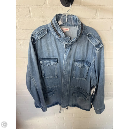 Jacket Denim By Lucky Brand In Blue Denim, Size: Xxl