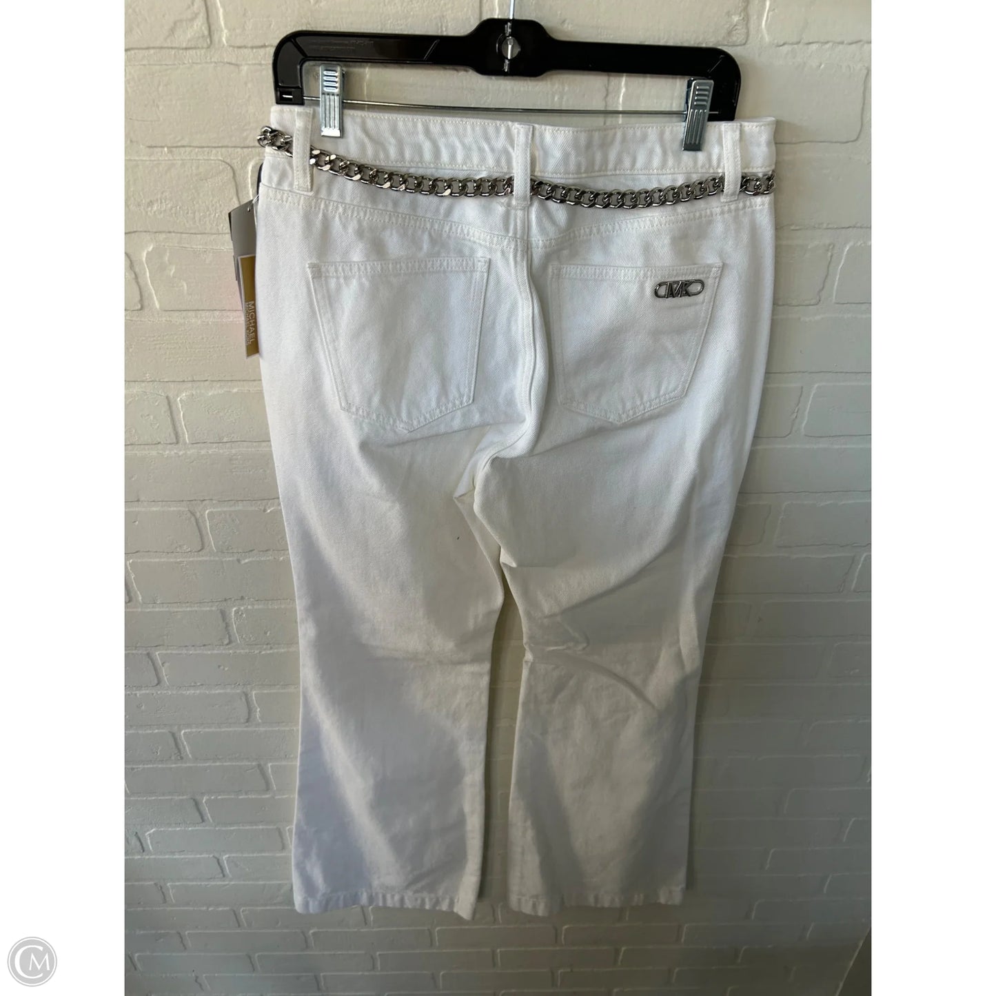 Jeans Boot Cut By Michael By Michael Kors In White Denim, Size: 8