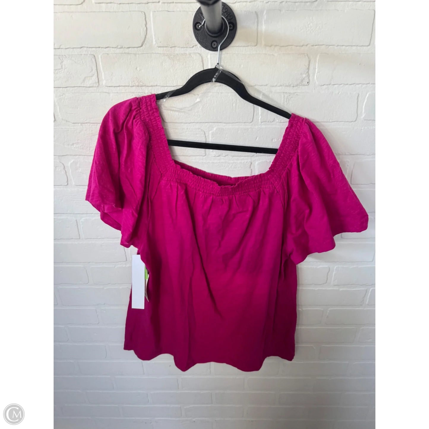 Top Short Sleeve By St Johns Bay In Pink, Size: Xl