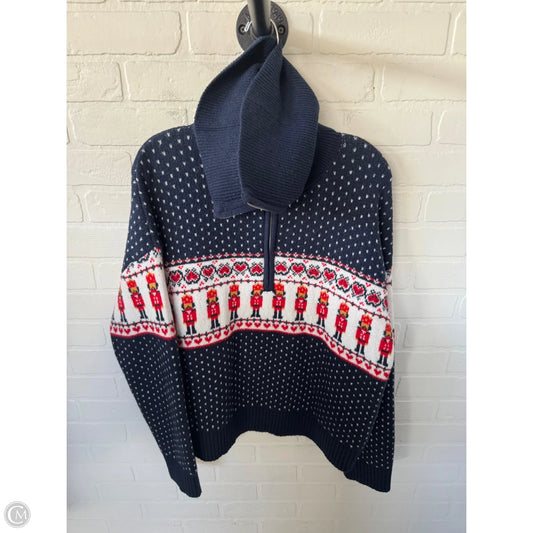 Sweater By Wild Fable In Blue & Red, Size: L