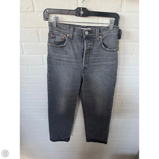 Jeans Straight By Levis In Grey Denim, Size: 2
