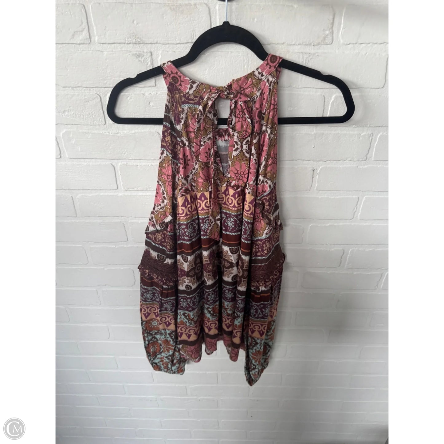 Top Long Sleeve By Miss Me In Brown & Pink, Size: S