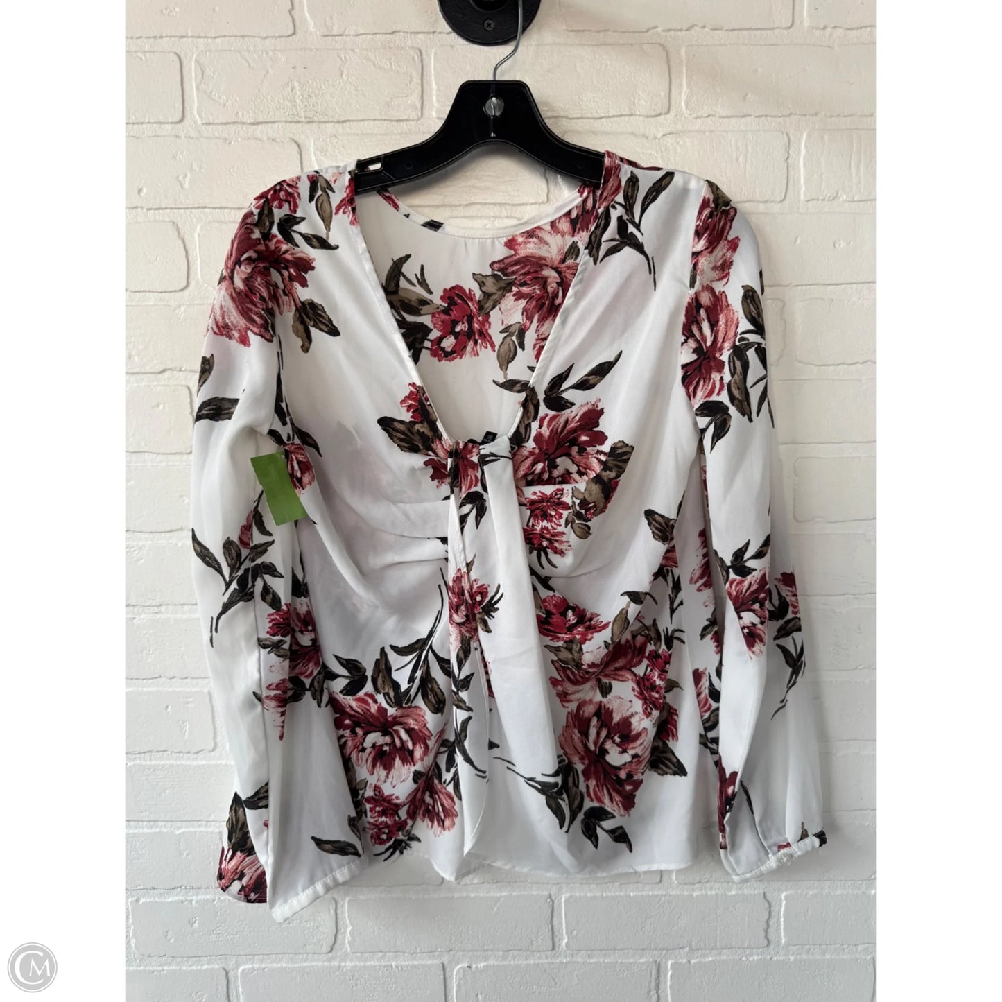 Top Long Sleeve By Clothes Mentor In Red & White, Size: Xs