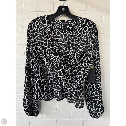 Top Long Sleeve By Free Press In Black & White, Size: S
