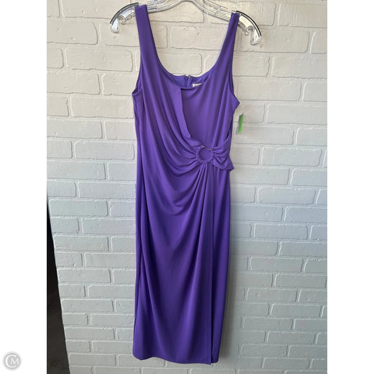 Dress Party Midi By Anne Klein In Purple, Size: S