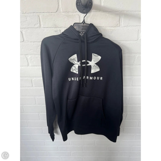 Athletic Sweatshirt Hoodie By Under Armour In Black, Size: Xl