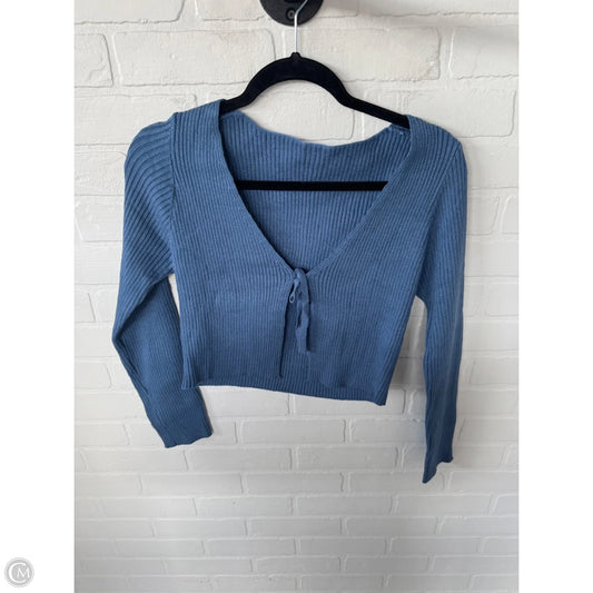 Sweater Cardigan By Cme In Blue, Size: M