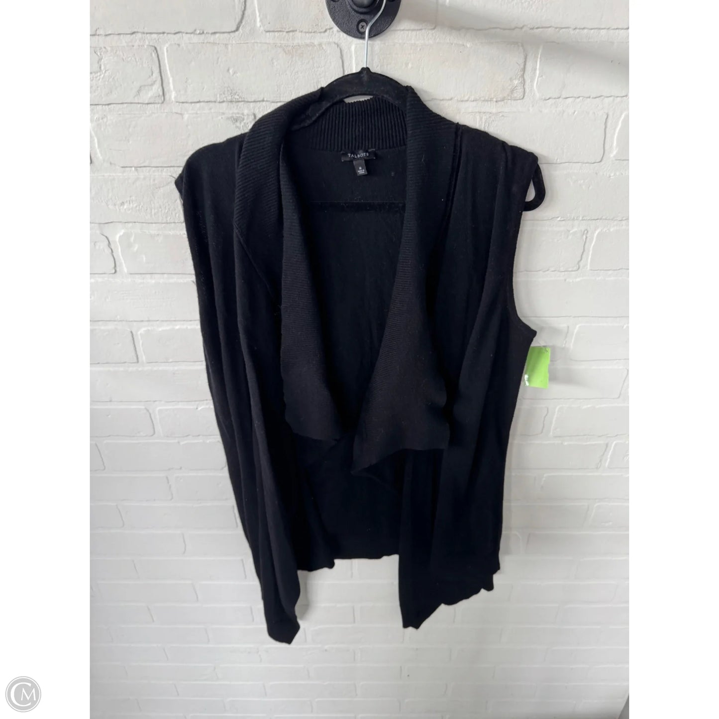 Vest Sweater By Talbots In Black, Size: M