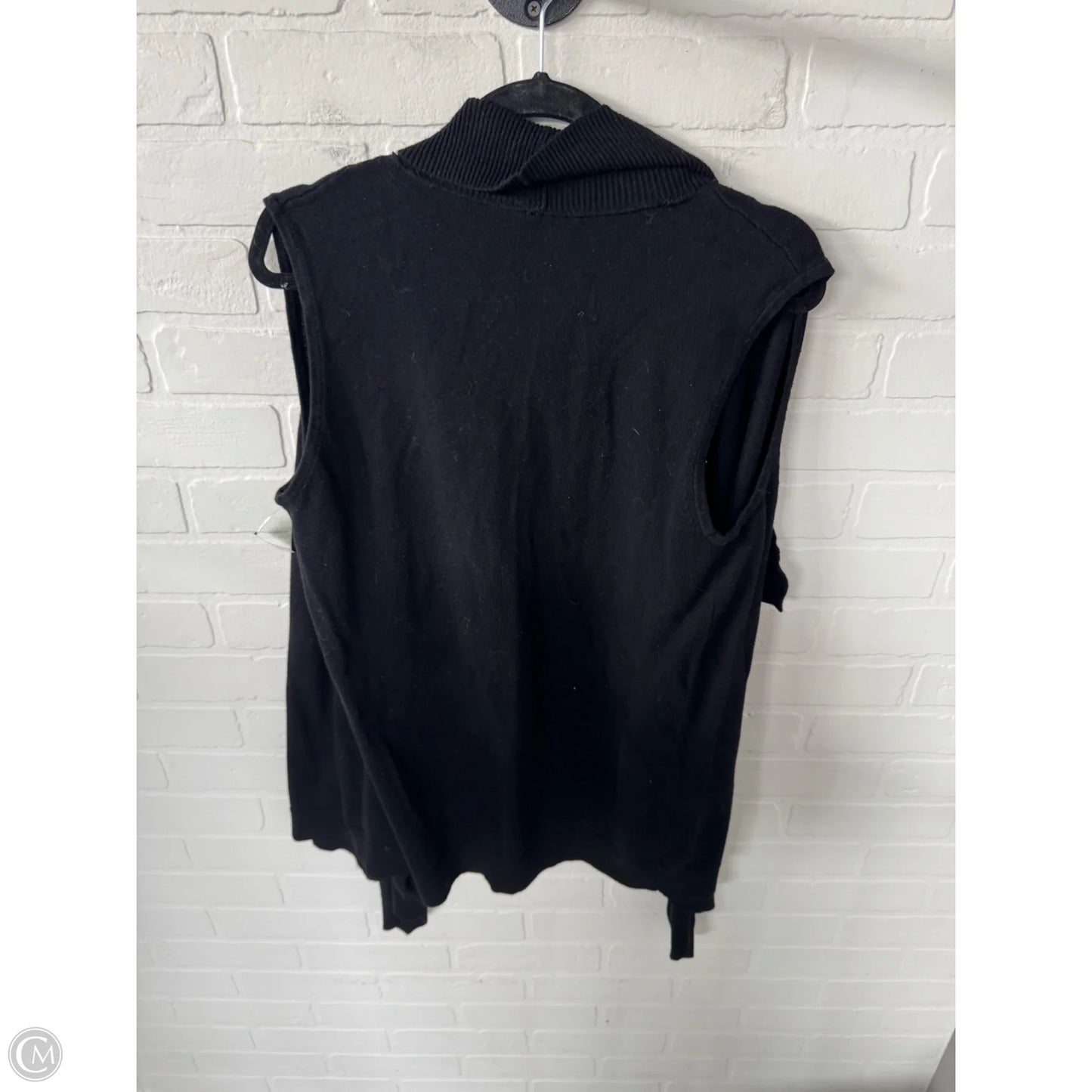 Vest Sweater By Talbots In Black, Size: M