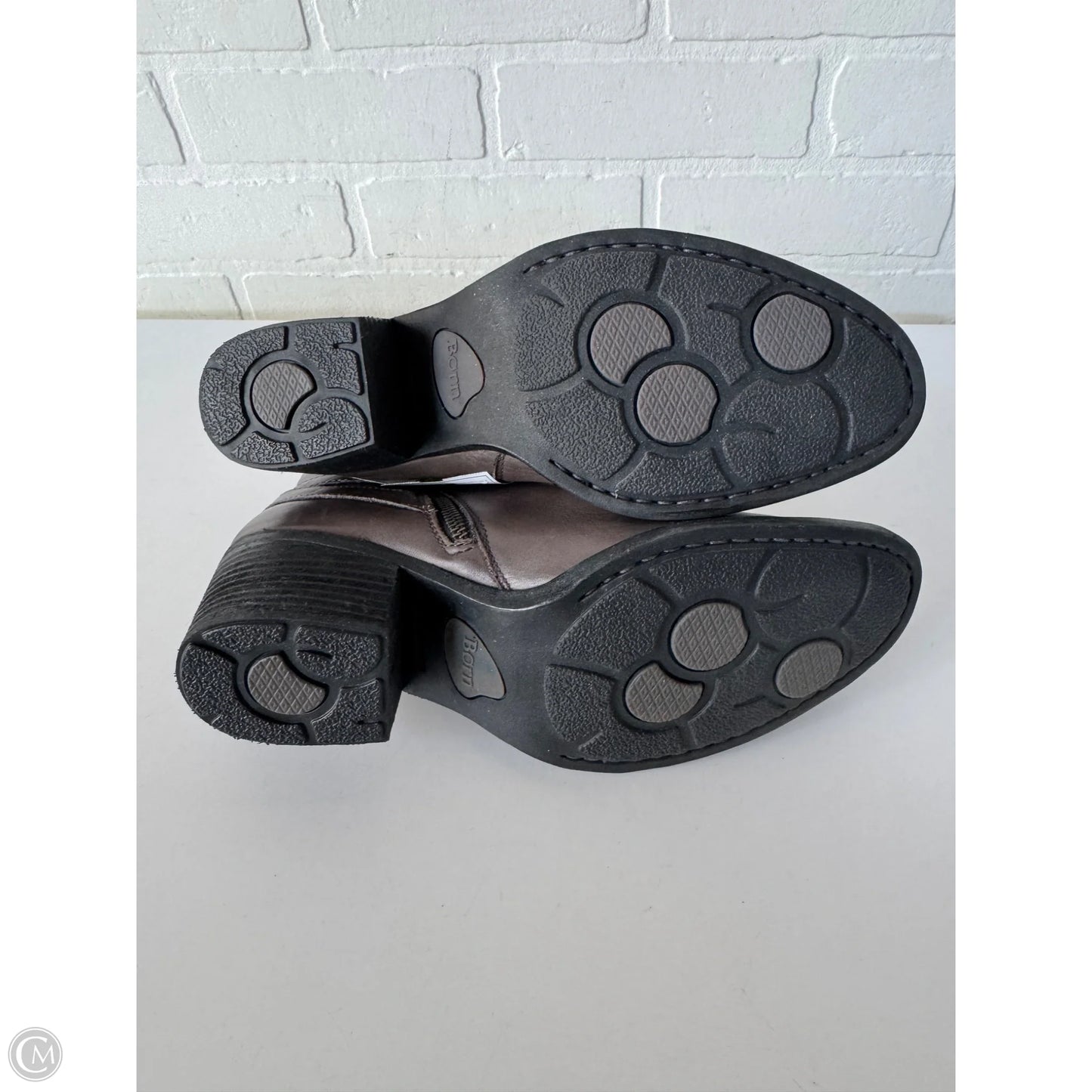 Boots Ankle Heels By Born In Brown, Size: 8.5