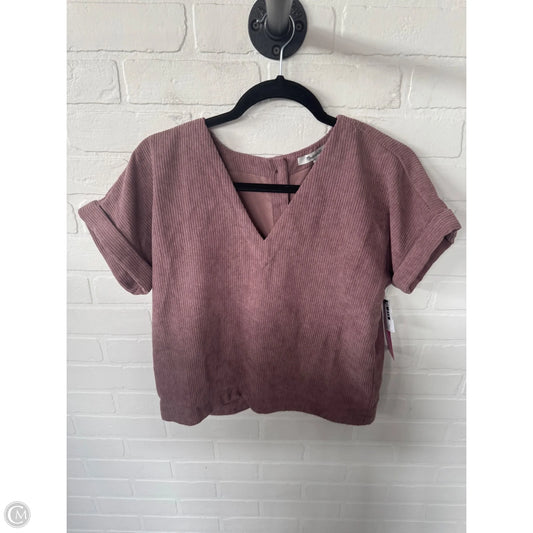 Top Short Sleeve By Madewell In Pink, Size: Xs
