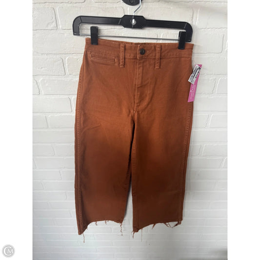 Pants Wide Leg By Madewell In Orange, Size: 0