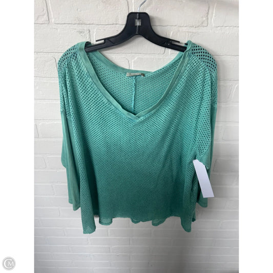Top 3/4 Sleeve By Chalet In Green, Size: Xl