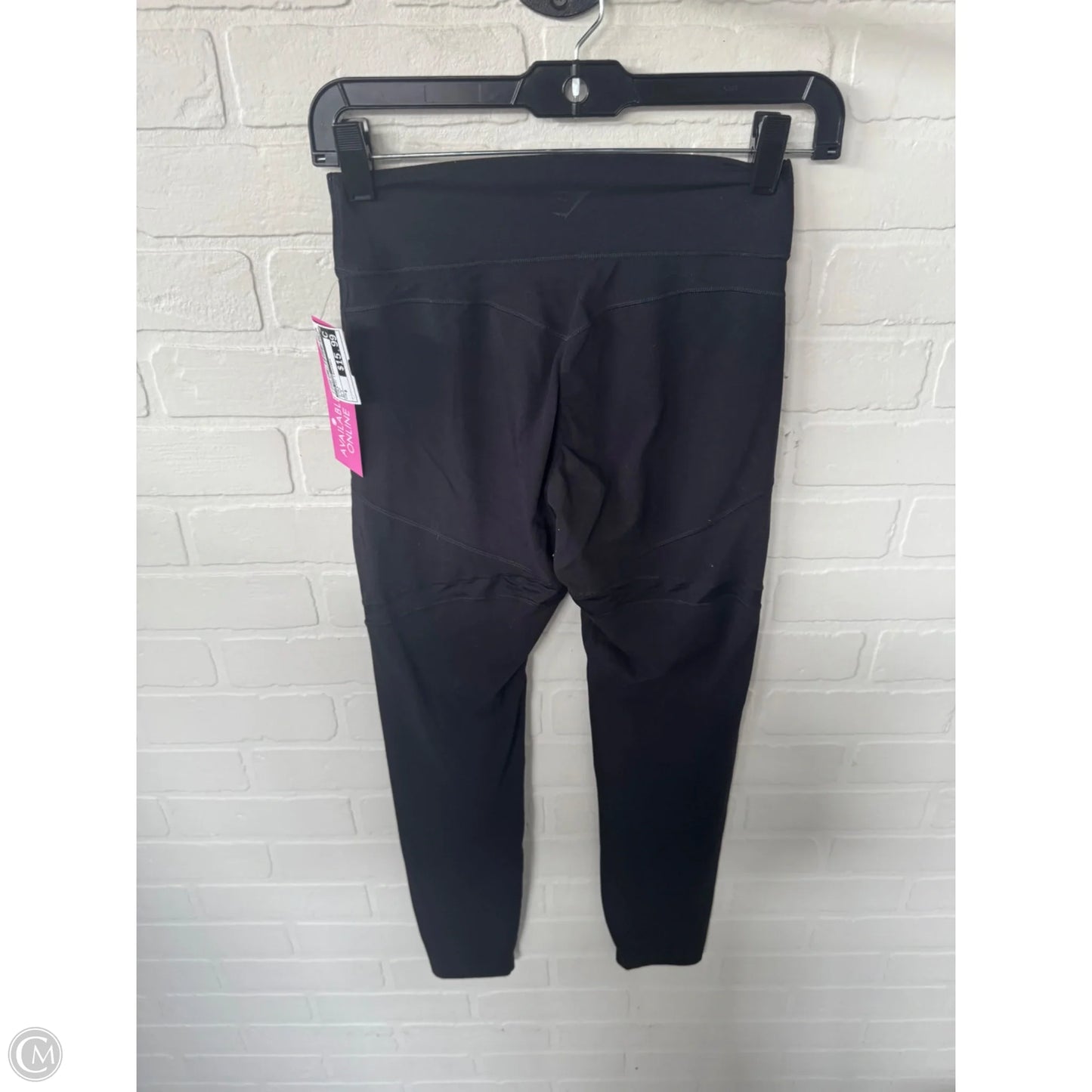 Athletic Leggings By Gym Shark In Black, Size: 8