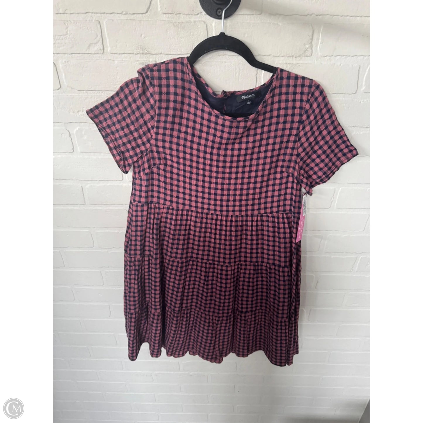 Dress Casual Short By Madewell In Blue & Pink, Size: S