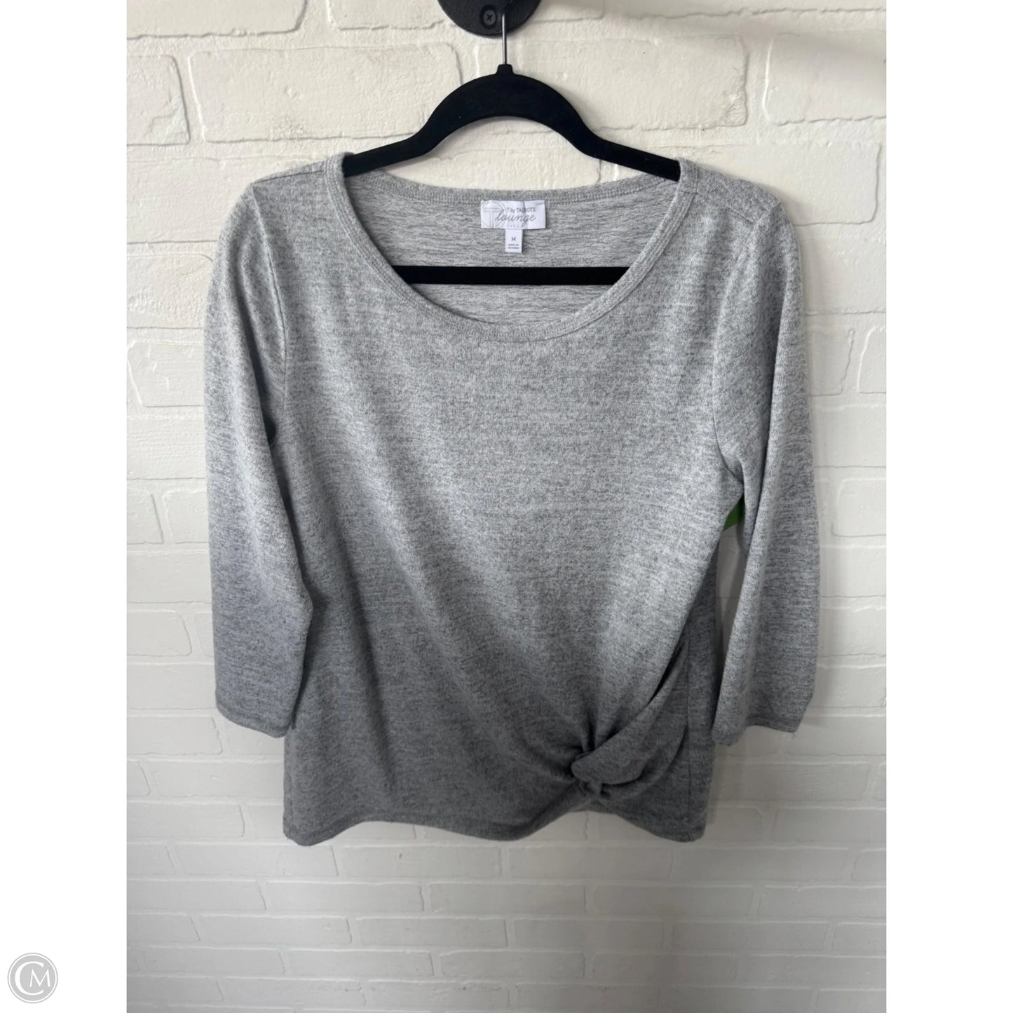 Top 3/4 Sleeve By Talbots In Grey, Size: M