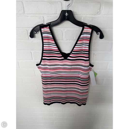 Vest Sweater By White House Black Market In Black & Pink, Size: Xl
