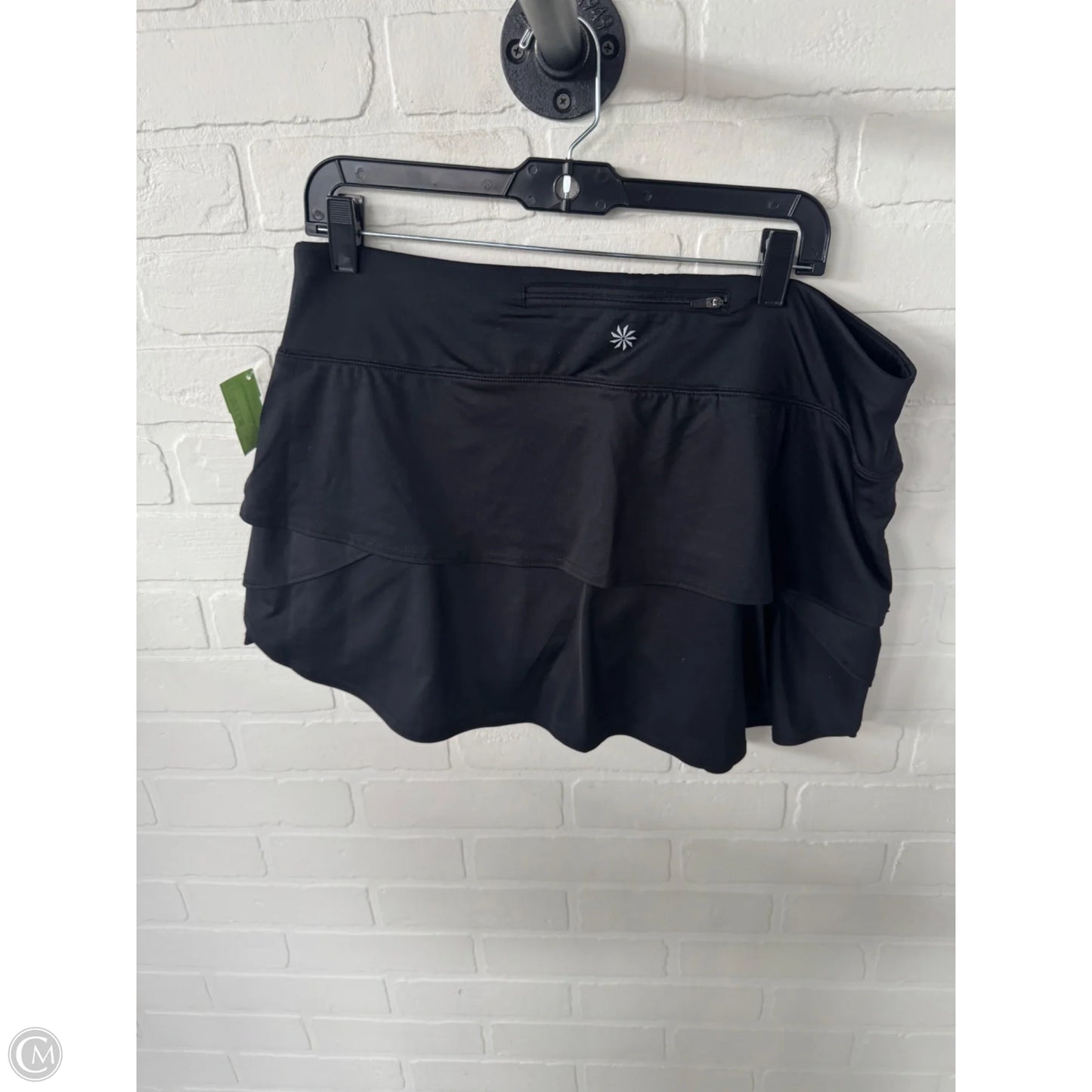 Athletic Skort By Athleta In Black, Size: 16
