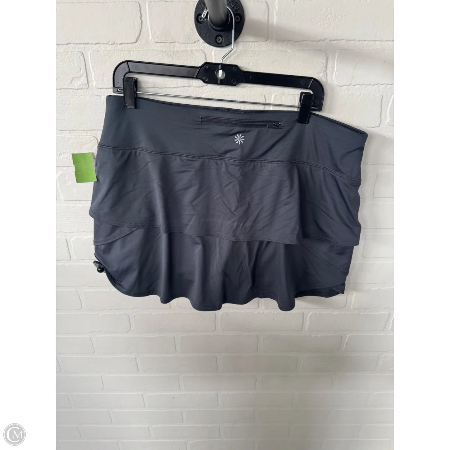 Athletic Skort By Athleta In Grey, Size: 16