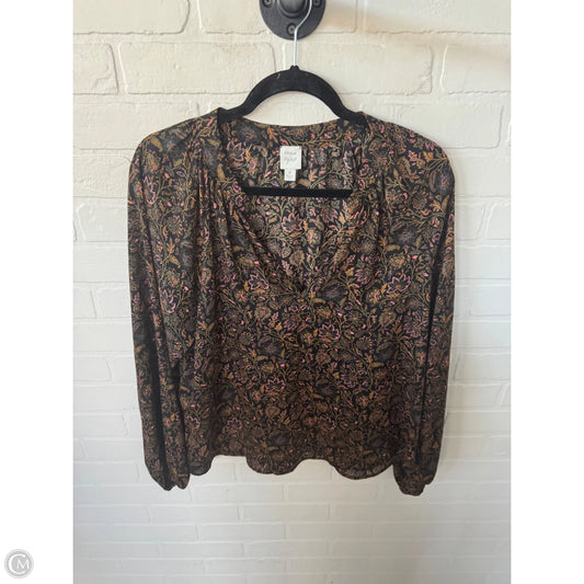 Top Long Sleeve By Clothes Mentor In Black & Yellow, Size: M