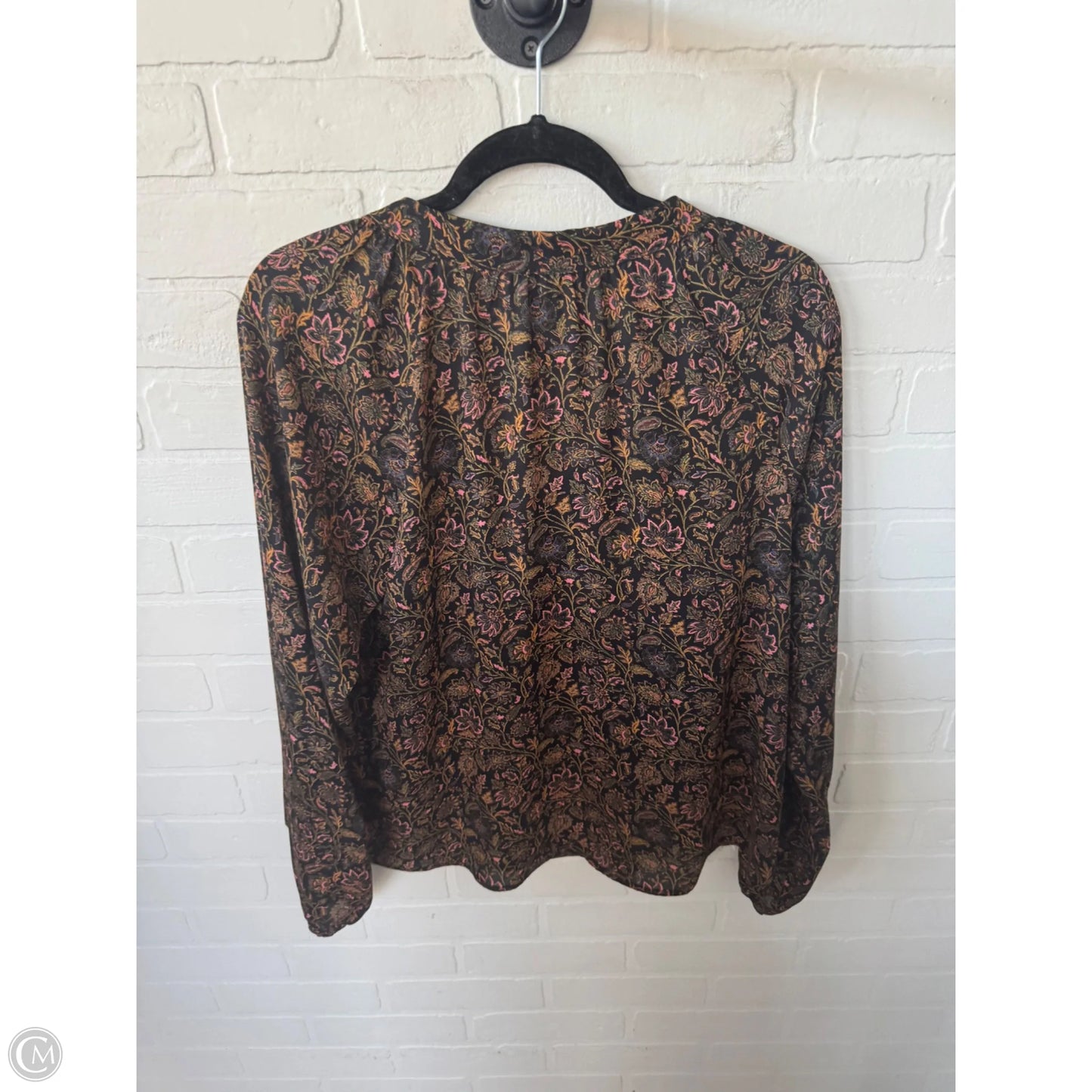 Top Long Sleeve By Clothes Mentor In Black & Yellow, Size: M