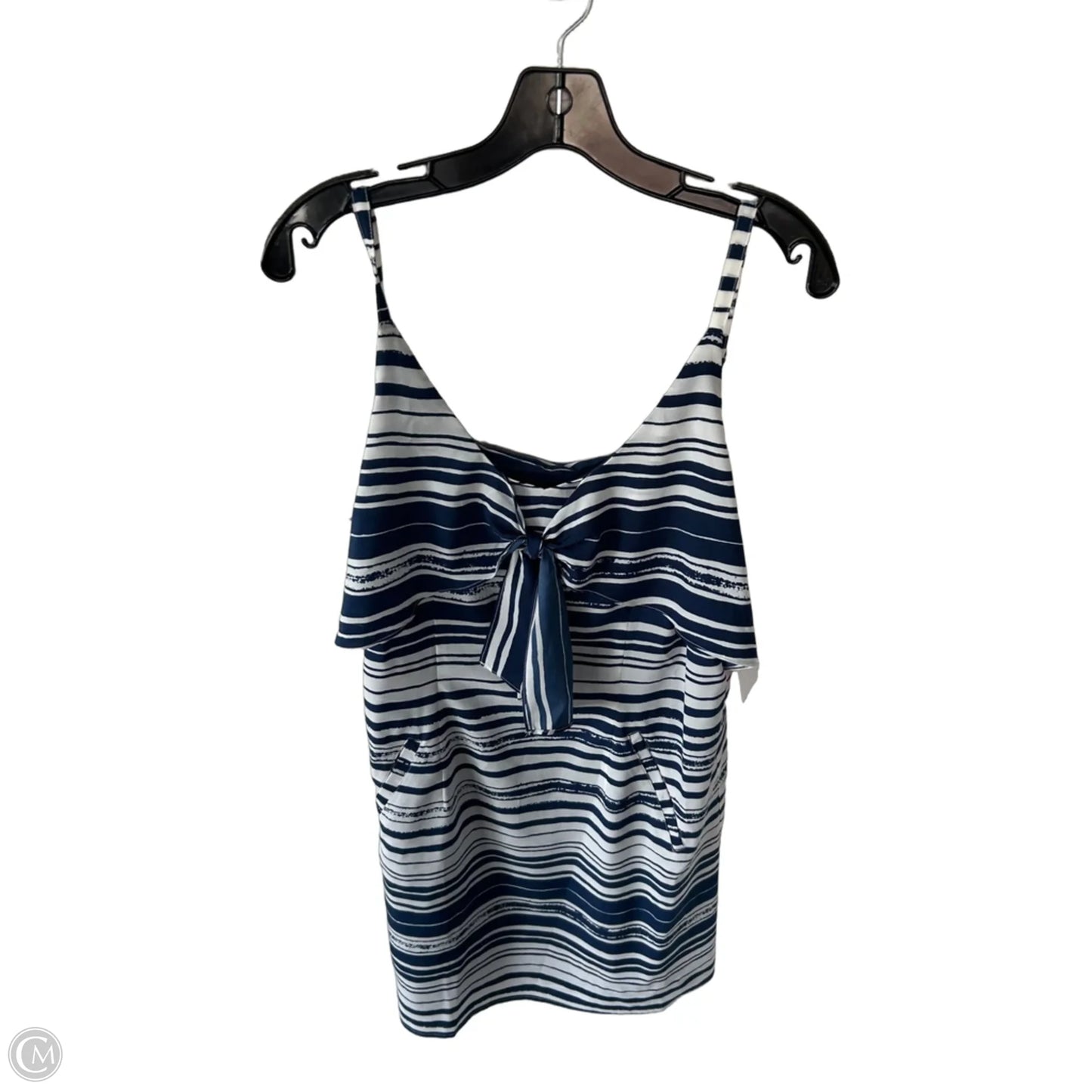 Dress Casual Short By Cabi In Blue & White, Size: M