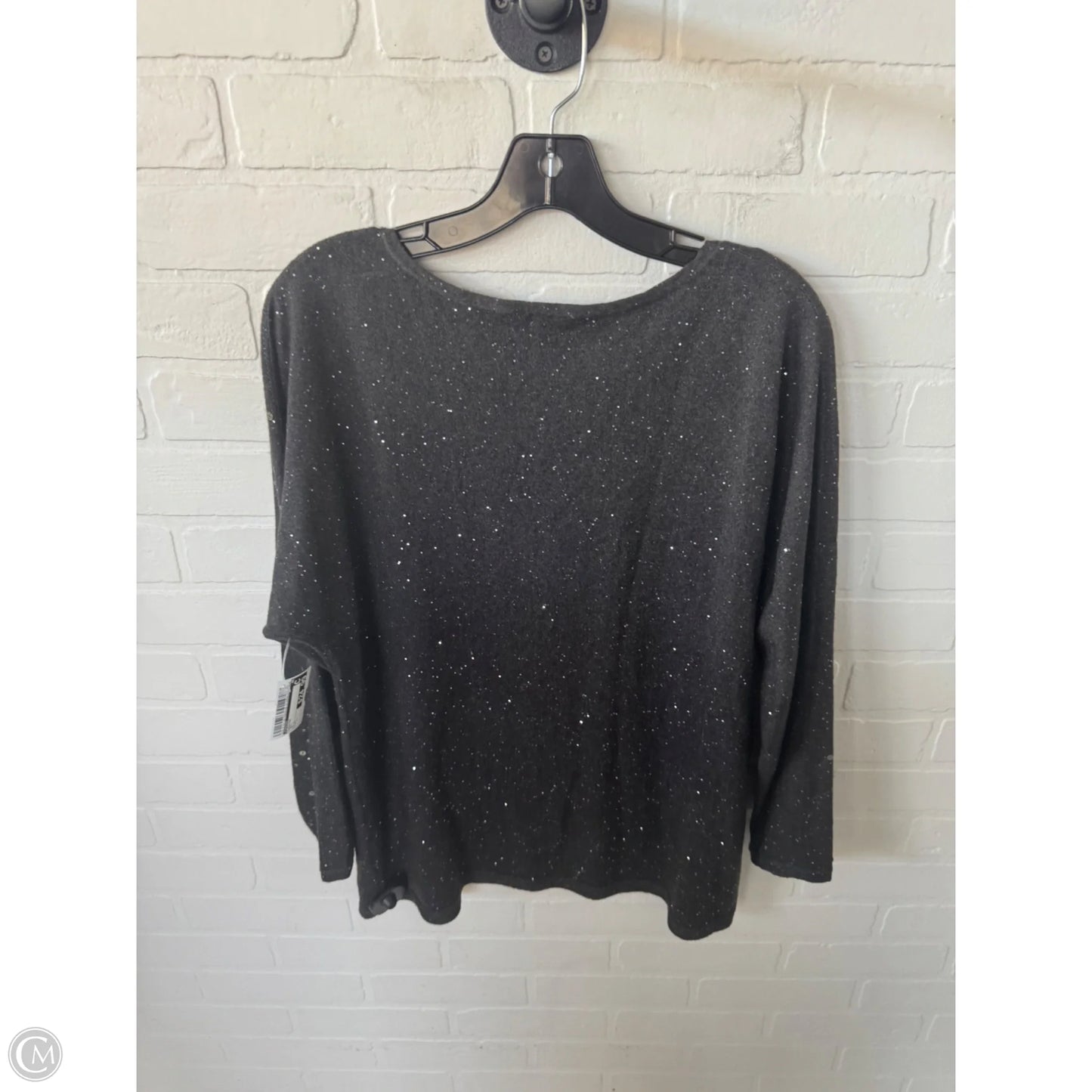 Sweater By Chicos In Grey, Size: L