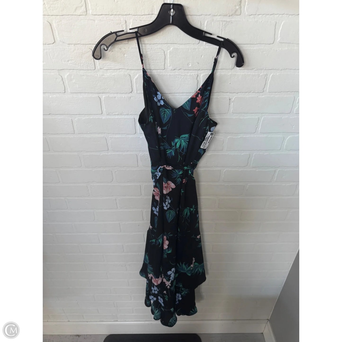 Dress Party Midi By Banana Republic In Black & Green, Size: Xs