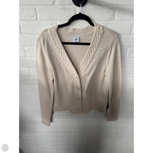 Sweater Cardigan By Cabi In Tan, Size: M