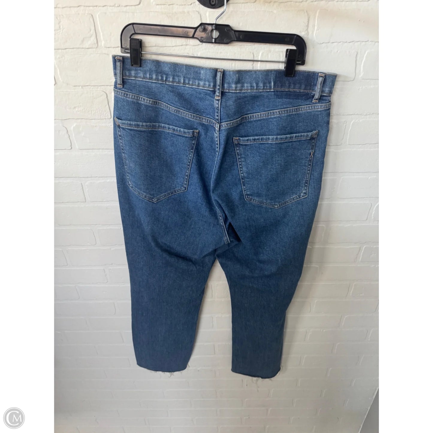 Jeans Straight By Express In Blue Denim, Size: 12