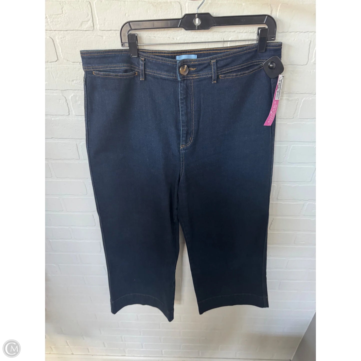 Jeans Wide Leg By Loft In Blue Denim, Size: 14