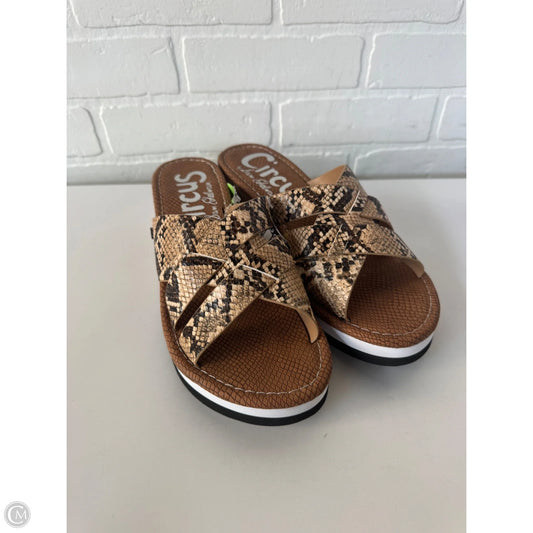 Sandals Heels Block By Circus By Sam Edelman In Brown, Size: 8.5