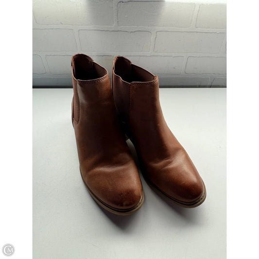 Boots Ankle Heels By Timberland In Brown, Size: 8