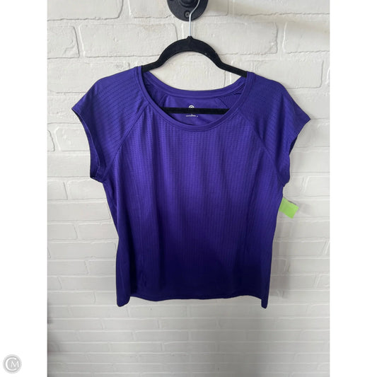 Athletic Top Short Sleeve By C9 By Champion In Purple, Size: L