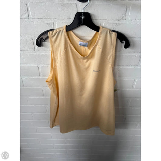 Athletic Tank Top By Columbia In Yellow, Size: Xl