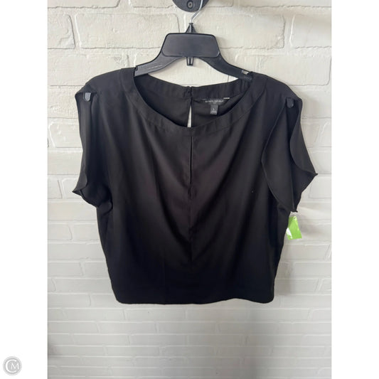 Top Short Sleeve By Banana Republic In Black, Size: L