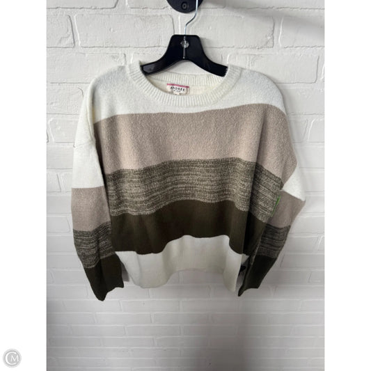 Sweater By Andree By Unit In Green & White, Size: S
