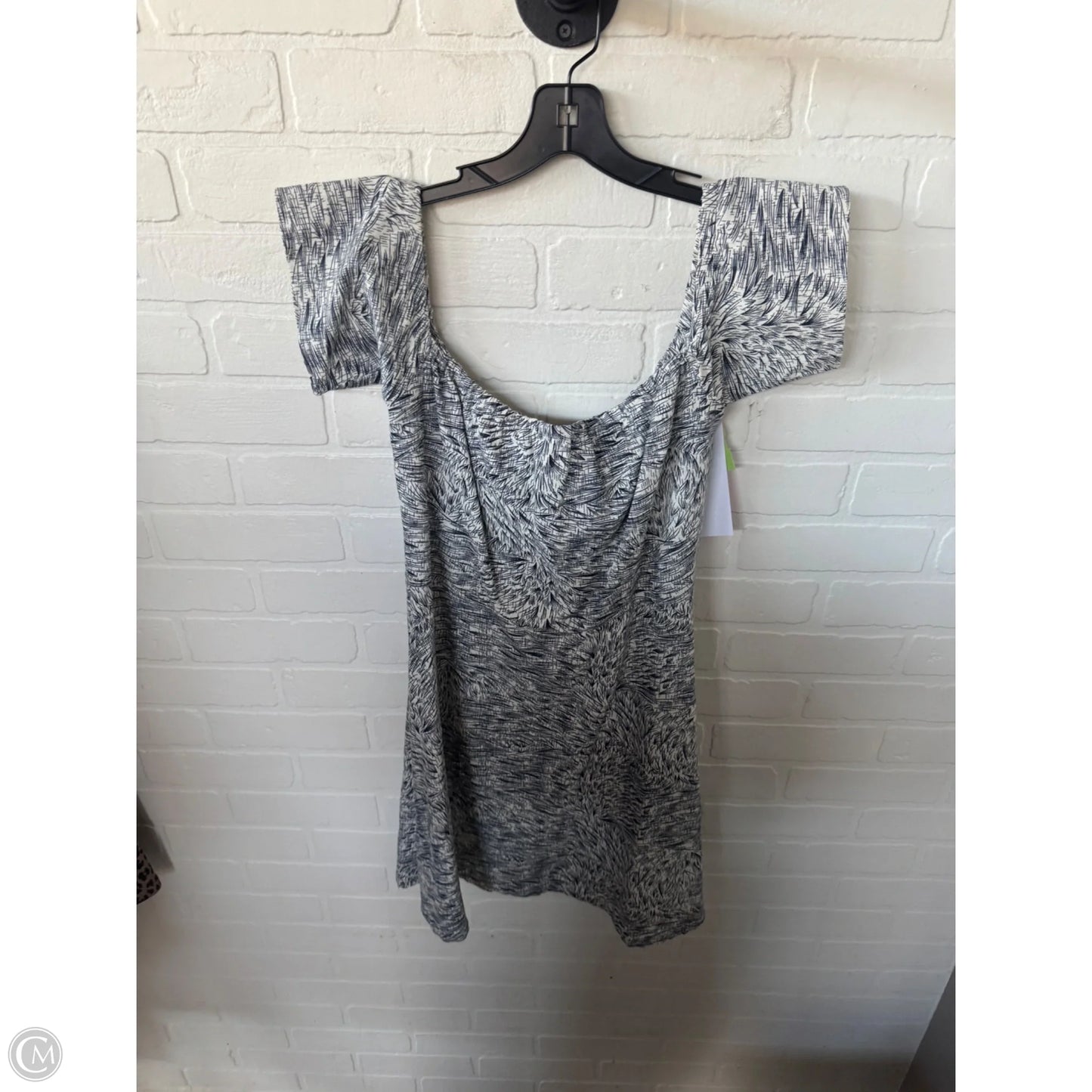 Dress Casual Short By Esley In Blue & White, Size: L